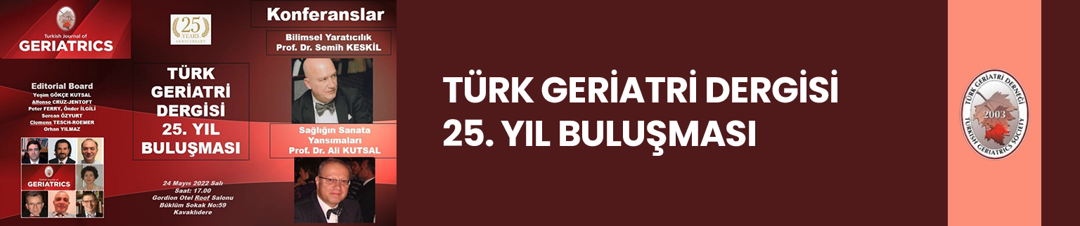 Türk Geriatri Dergisi 25. yılında